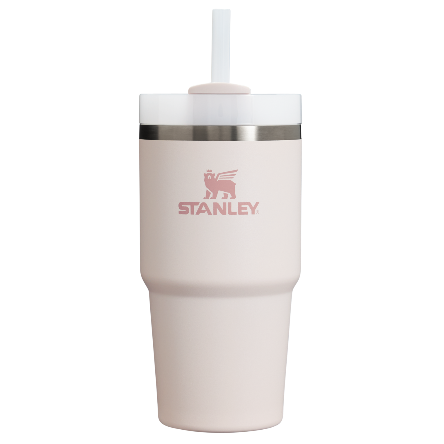Splash-Resistant FlowState The Quencher H2.0 Flowstate Tumbler | Stanley Create D330L - Double-Wall Vacuum Insulated Travel Tumbler with Straw Detail