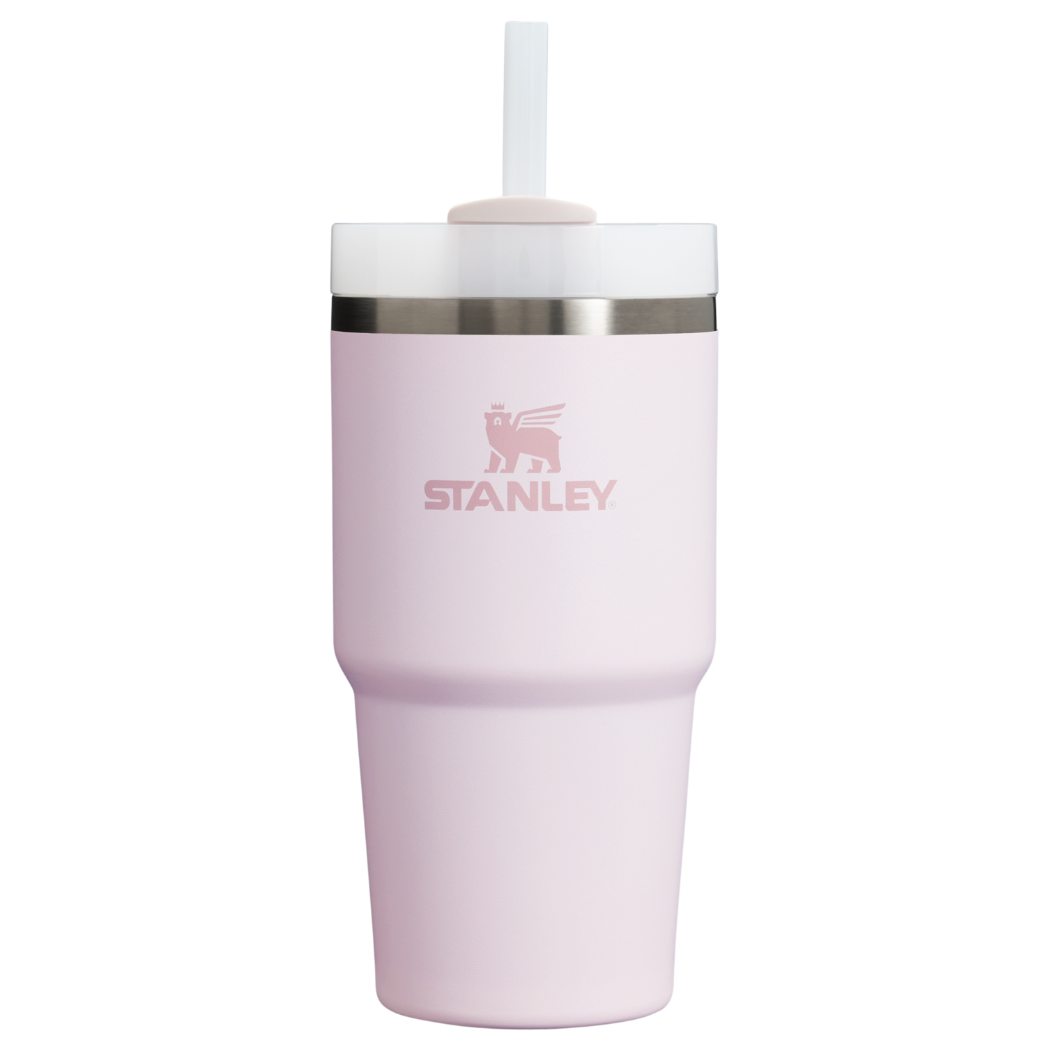 Insulated Travel The Quencher H2.0 Flowstate Tumbler D030T - Double-Wall Vacuum Insulated Travel Tumbler with Straw - Rose Quartz 2.0