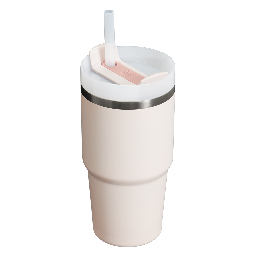 Splash-Resistant FlowState The Quencher H2.0 Flowstate Tumbler | Stanley Create D330L - Double-Wall Vacuum Insulated Travel Tumbler with Straw Detail