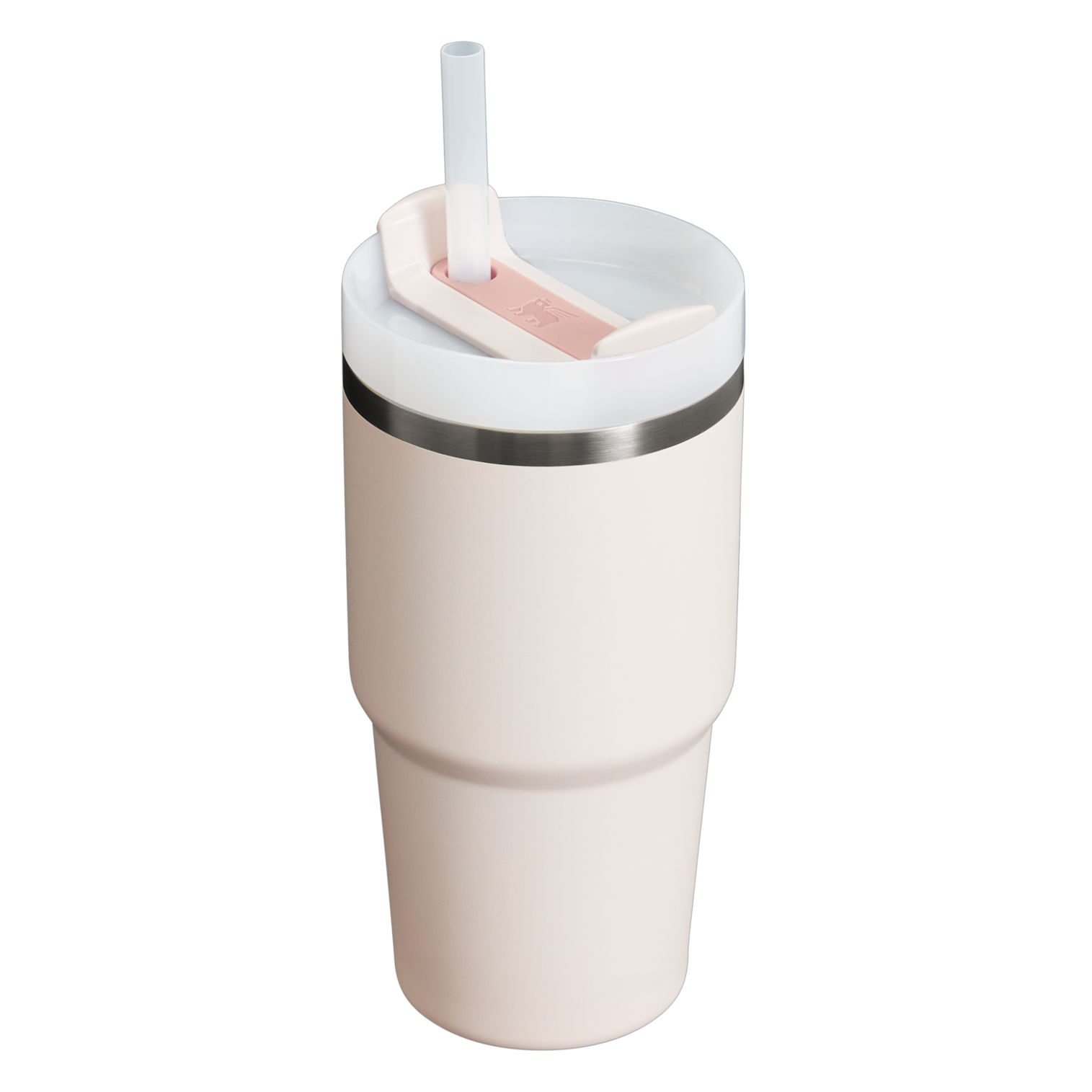Splash-Resistant FlowState The Quencher H2.0 Flowstate Tumbler | Stanley Create D330L - Double-Wall Vacuum Insulated Travel Tumbler with Straw Detail