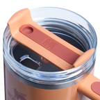 Car-Cup Friendly The Quencher H2.0 Flowstate Tumbler D050X - Double-Wall Vacuum Insulated Travel Tumbler with Straw Detail