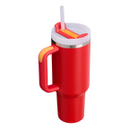 Car-Cup Friendly The Quencher H2.0 Flowstate Tumbler D050X - Double-Wall Vacuum Insulated Travel Tumbler with Straw Detail