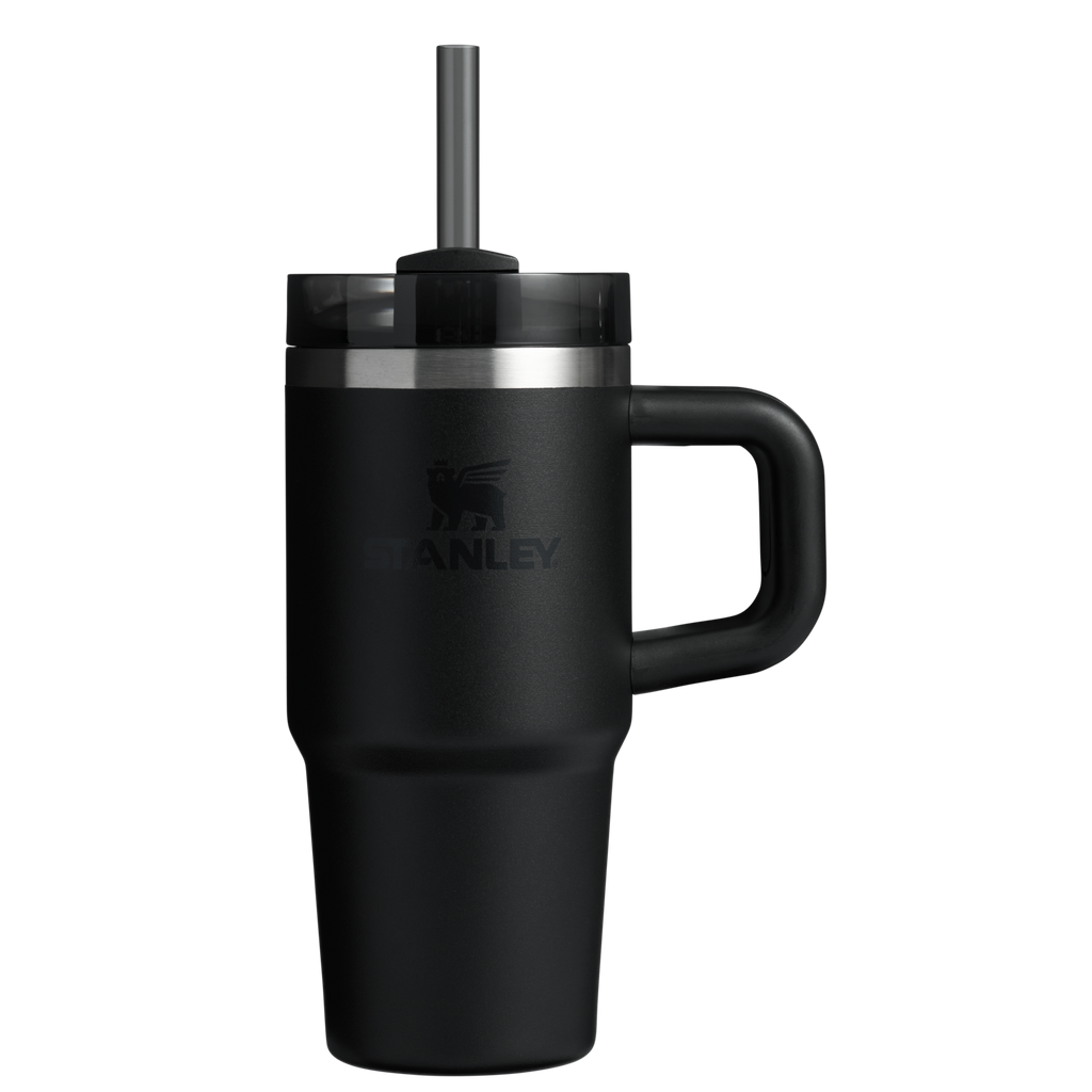 Splash-Resistant FlowState The Quencher H2.O Flowstate Tumbler | Stanley Create D291F - FlowState 3-Position Lid Insulated Travel Mug - Black 2.0