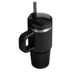 Large Capacity The Quencher H2.O Flowstate Tumbler with Handle | Stanley Create D309N - Double-Wall Vacuum Insulated Travel Tumbler with Straw Detail
