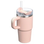 Large Capacity The Quencher H2.O Flowstate Tumbler with Handle | Stanley Create D309N - Double-Wall Vacuum Insulated Travel Tumbler with Straw Detail