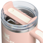 Large Capacity The Quencher H2.O Flowstate Tumbler with Handle | Stanley Create D309N - Double-Wall Vacuum Insulated Travel Tumbler with Straw Detail