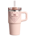 Car-Cup Friendly The Quencher H2.O Flowstate Tumbler D124E - Double-Wall Vacuum Insulated Travel Tumbler with Straw - Conch Floral
