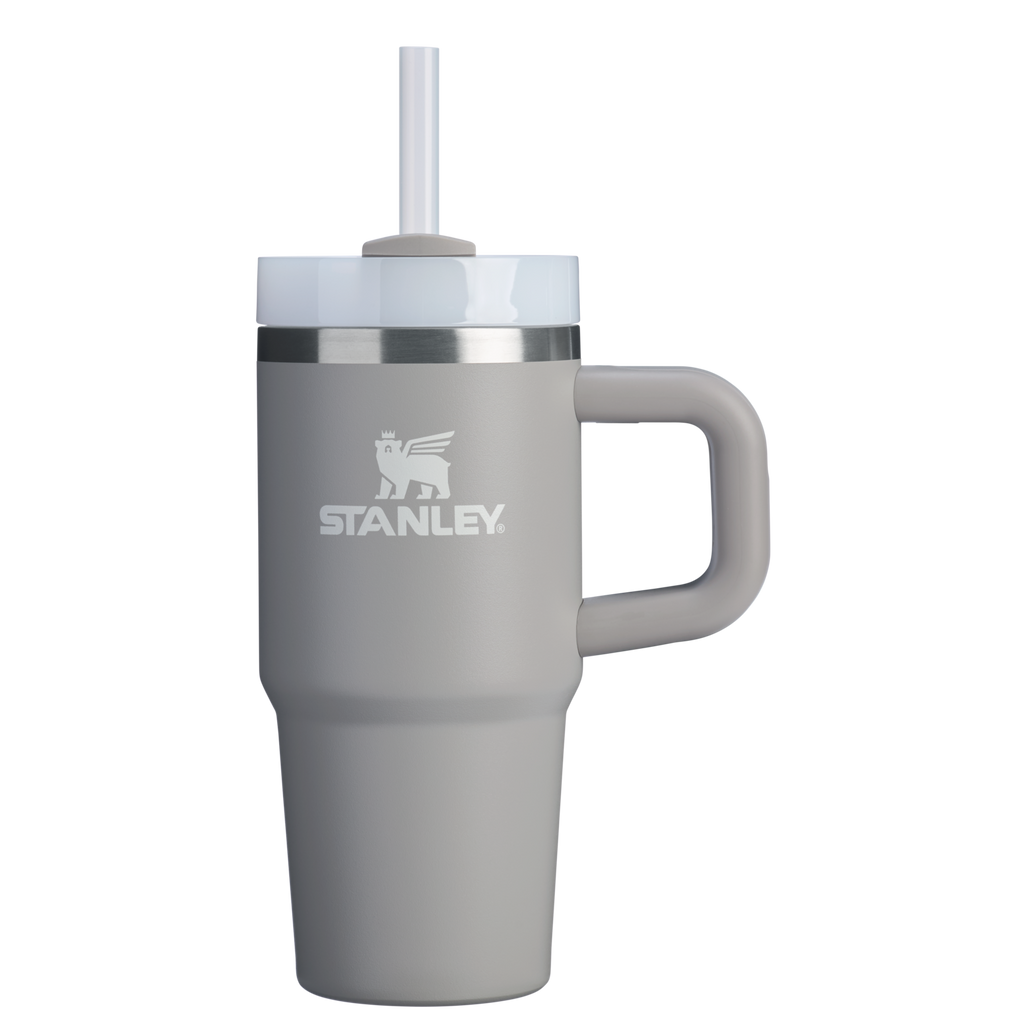 Double-Wall Vacuum The Quencher H2.O Flowstate Tumbler D068Z - Premium Stainless Steel Straw Cup for All-Day Hydration - Ash