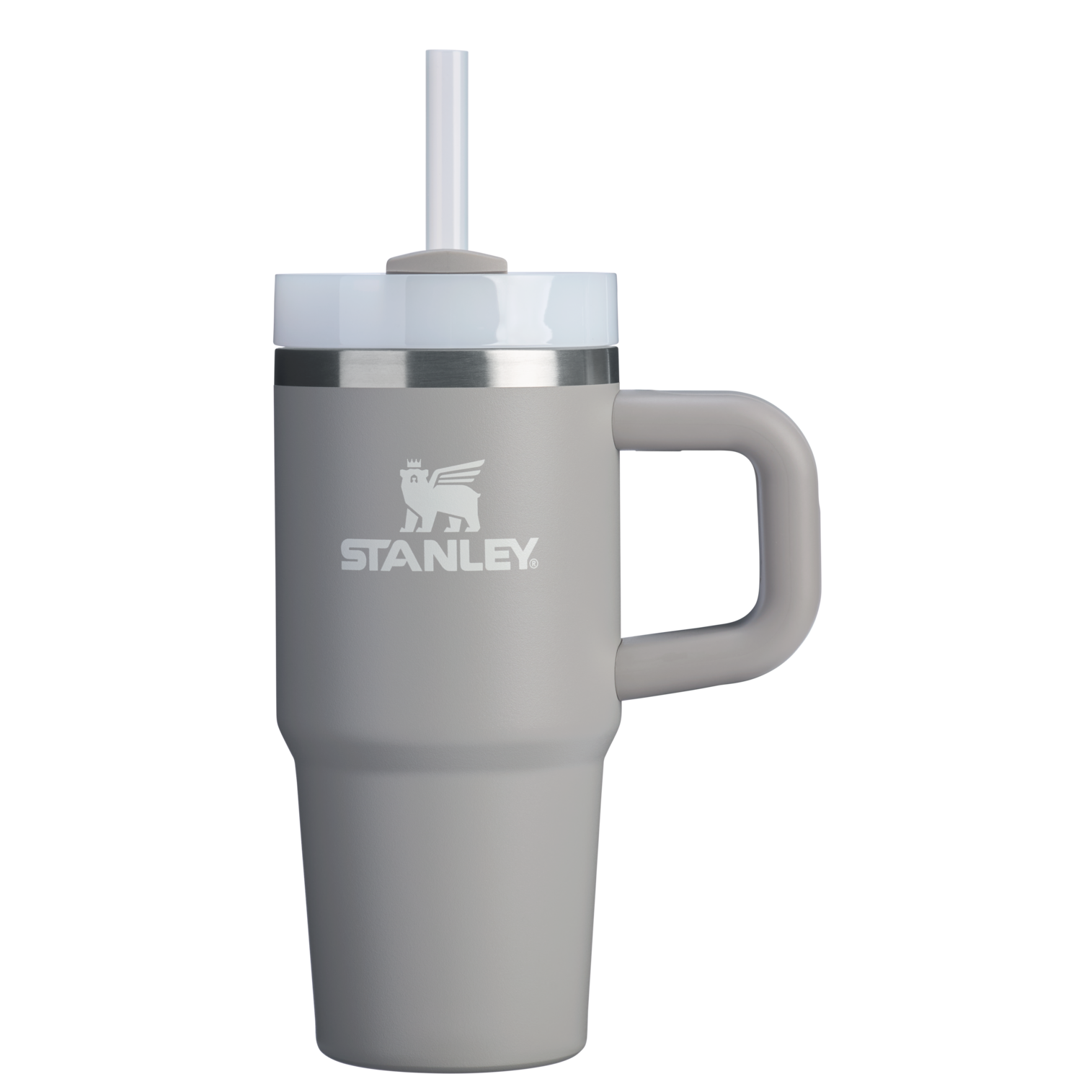 Double-Wall Vacuum The Quencher H2.O Flowstate Tumbler D068Z - Premium Stainless Steel Straw Cup for All-Day Hydration - Ash