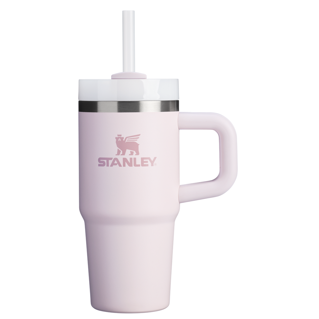 Splash-Resistant FlowState The Quencher H2.O Flowstate Tumbler | Stanley Create D291F - FlowState 3-Position Lid Insulated Travel Mug - Rose Quartz 2.0