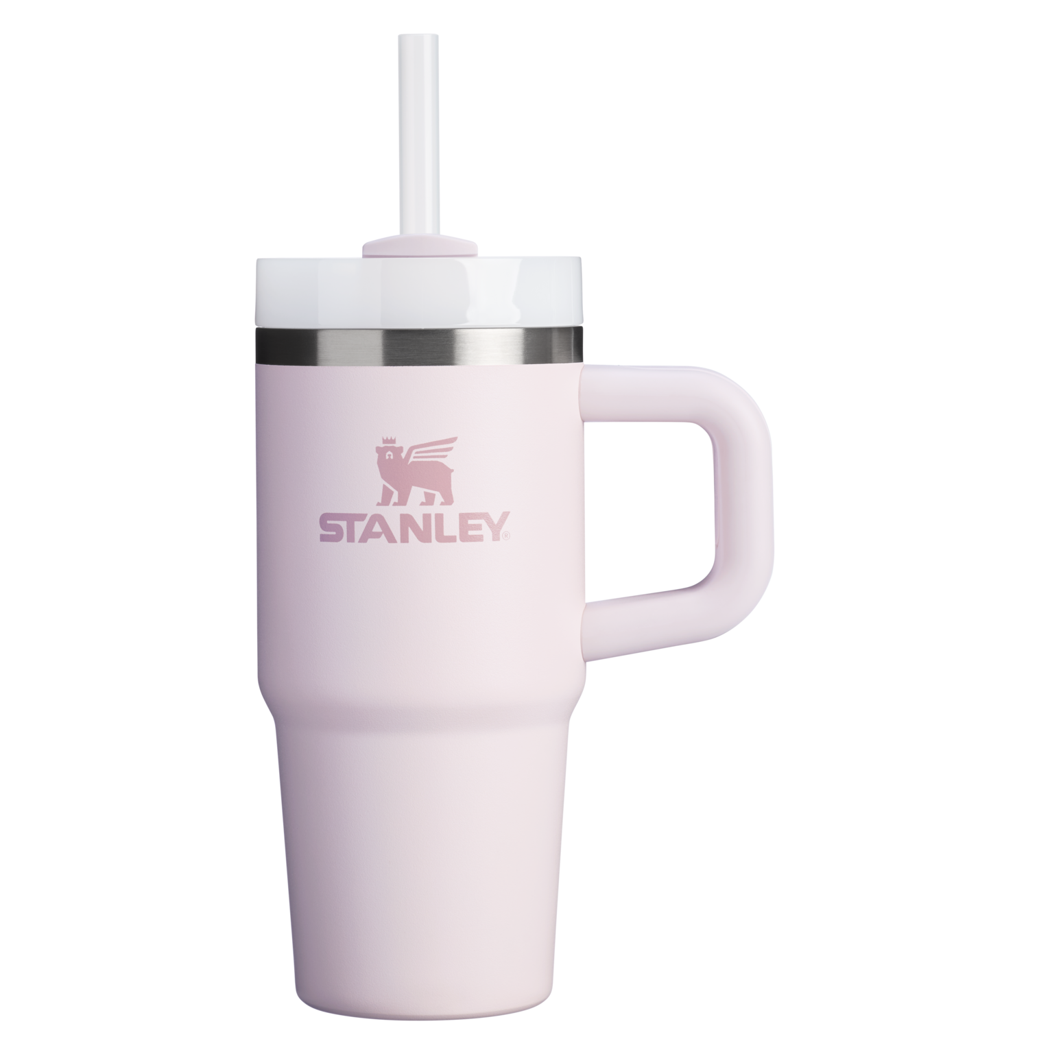 Double-Wall Vacuum The Quencher H2.O Flowstate Tumbler D068Z - Premium Stainless Steel Straw Cup for All-Day Hydration - Rose Quartz 2.0
