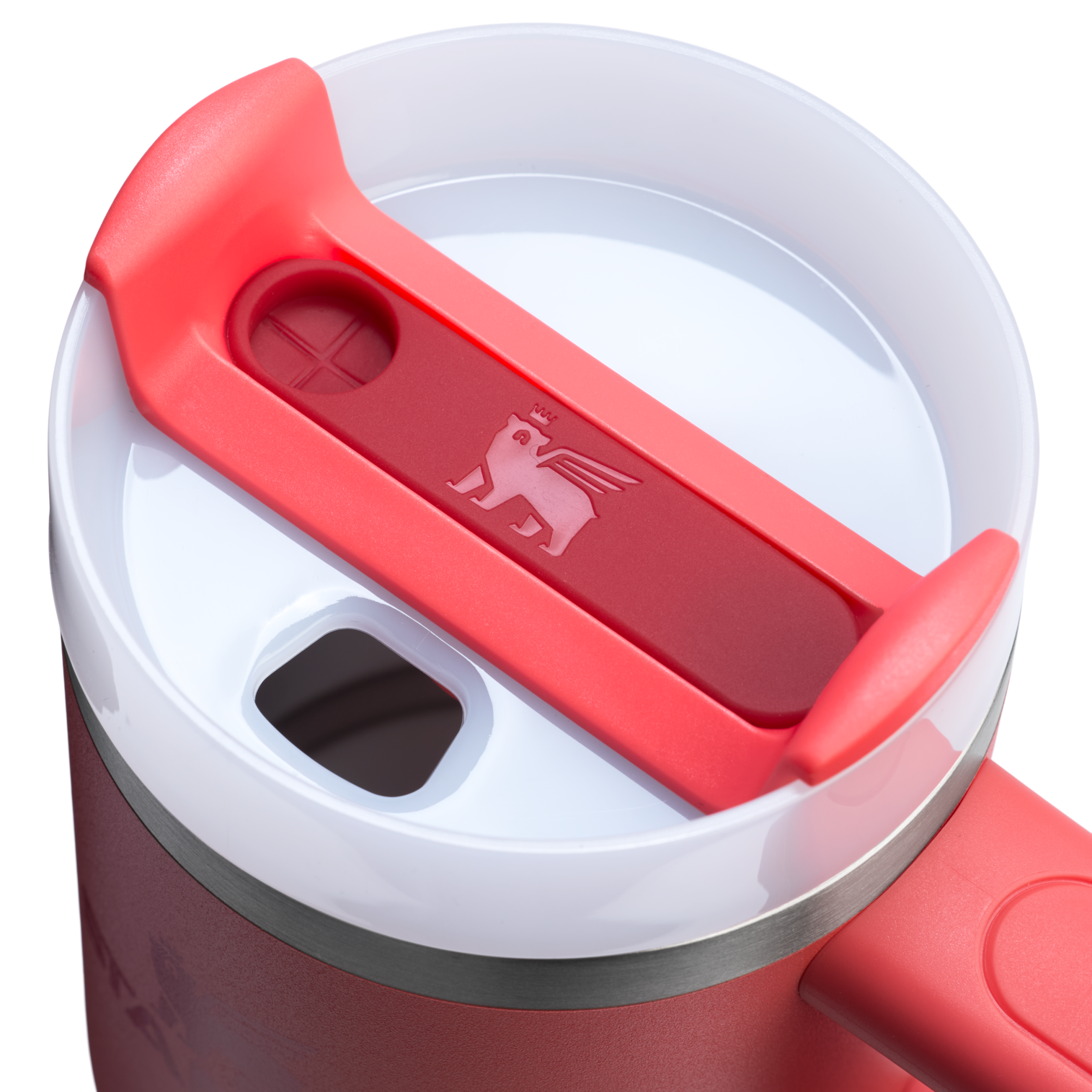 Splash-Resistant FlowState The Quencher H2.O Flowstate Tumbler | Stanley Create D291F - FlowState 3-Position Lid Insulated Travel Mug Detail