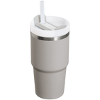 Splash-Resistant FlowState The Quencher H2.0 Flowstate Tumbler | Stanley Create D330L - Double-Wall Vacuum Insulated Travel Tumbler with Straw Detail