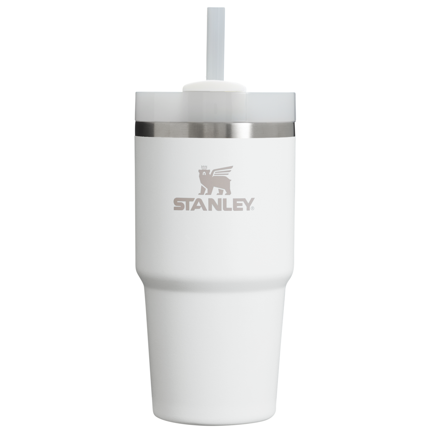 Insulated Travel The Quencher H2.0 Flowstate Tumbler D030T - Double-Wall Vacuum Insulated Travel Tumbler with Straw - Frost