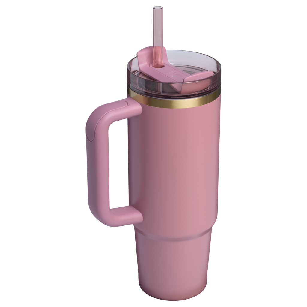 Splash-Resistant FlowState The Quencher H2.0 Flowstate Tumbler | Stanley Create D331C - Premium Stainless Steel Straw Cup for All-Day Hydration Detail