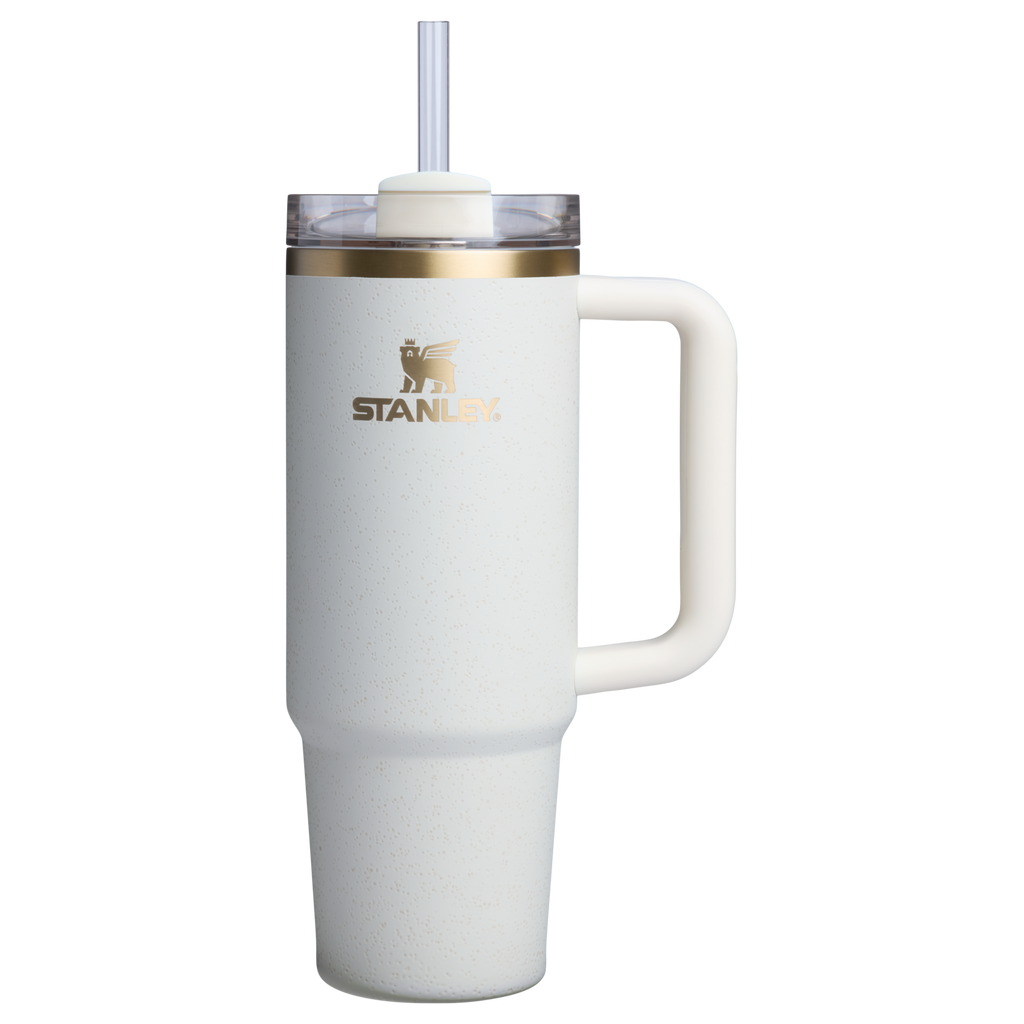 Car-Cup Friendly The Quencher H2.0 Flowstate Tumbler D051L - Premium Stainless Steel Straw Cup for All-Day Hydration - Cream Moon