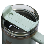 Car-Cup Friendly The Quencher H2.0 Flowstate Tumbler D051L - Premium Stainless Steel Straw Cup for All-Day Hydration Detail