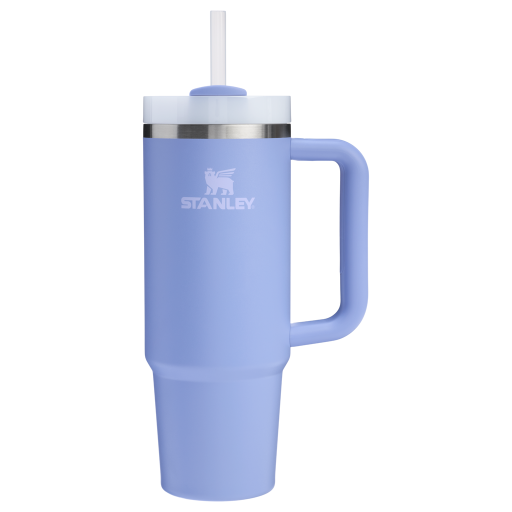 Splash-Resistant FlowState The Quencher H2.0 Flowstate Tumbler | Stanley Create D331C - Premium Stainless Steel Straw Cup for All-Day Hydration - Hydrangea
