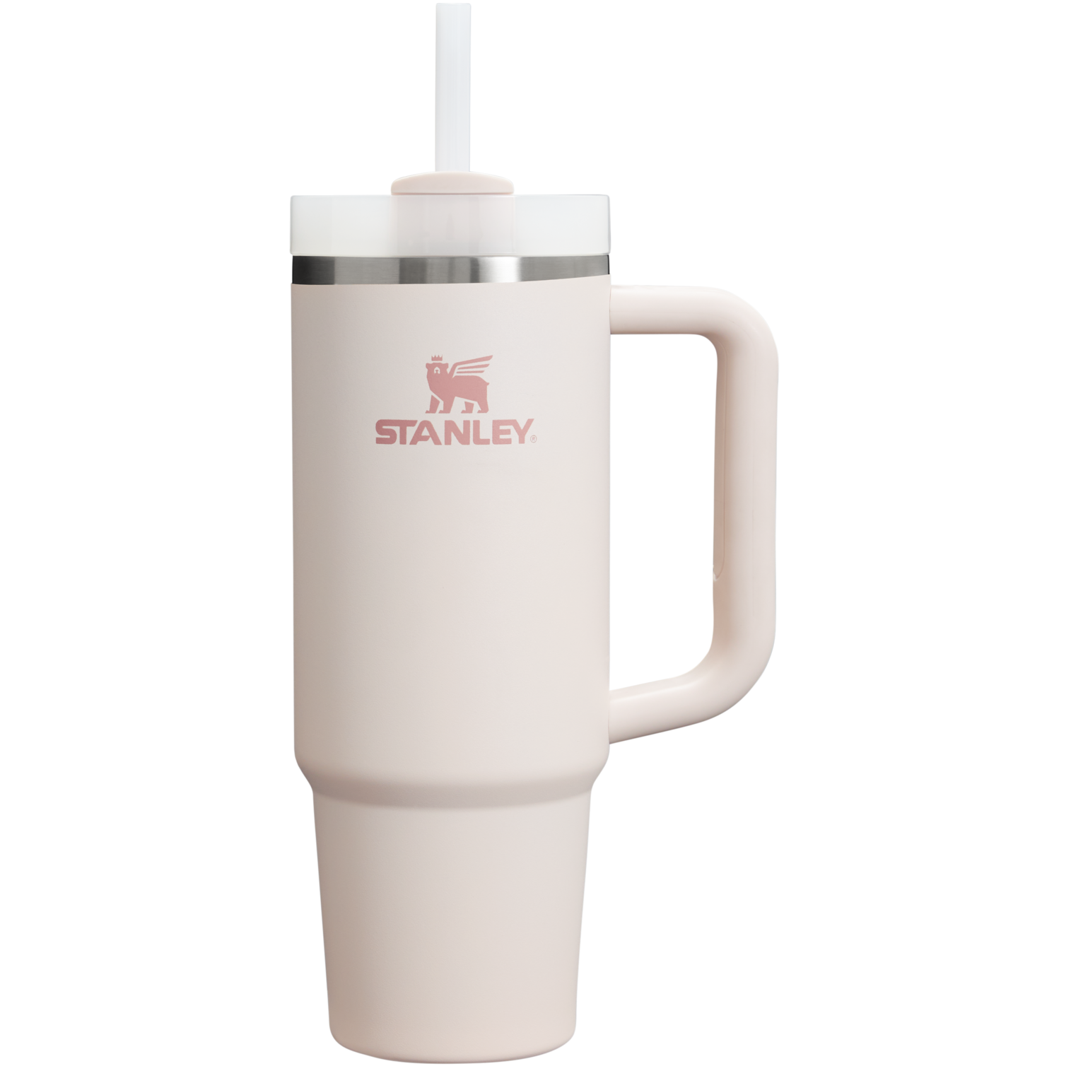 Car-Cup Friendly The Quencher H2.0 Flowstate Tumbler D051L - Premium Stainless Steel Straw Cup for All-Day Hydration - Rose Quartz 2.0