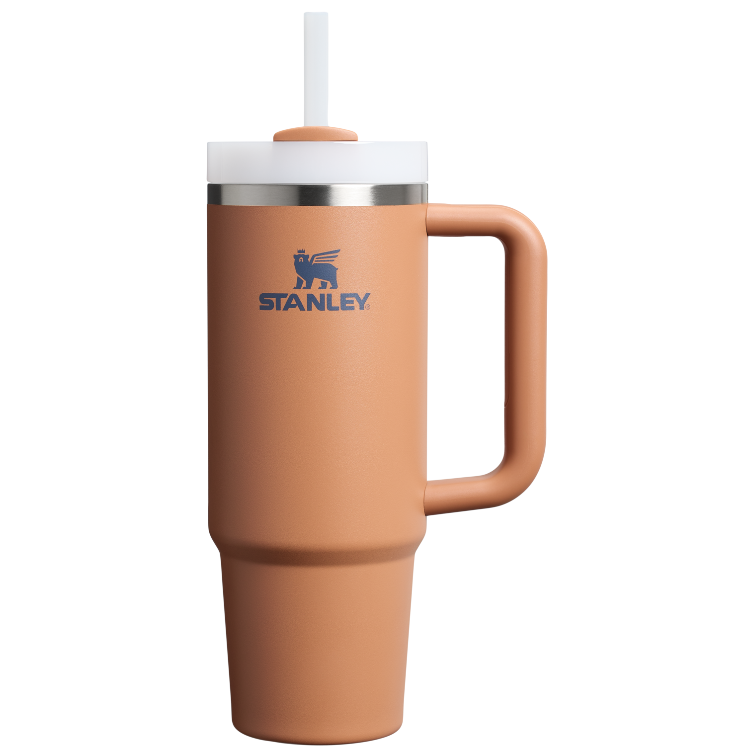 Splash-Resistant FlowState The Quencher H2.0 Flowstate Tumbler | Stanley Create D331C - Premium Stainless Steel Straw Cup for All-Day Hydration - Toast