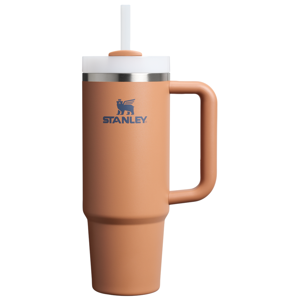 Car-Cup Friendly The Quencher H2.0 Flowstate Tumbler D051L - Premium Stainless Steel Straw Cup for All-Day Hydration - Toast