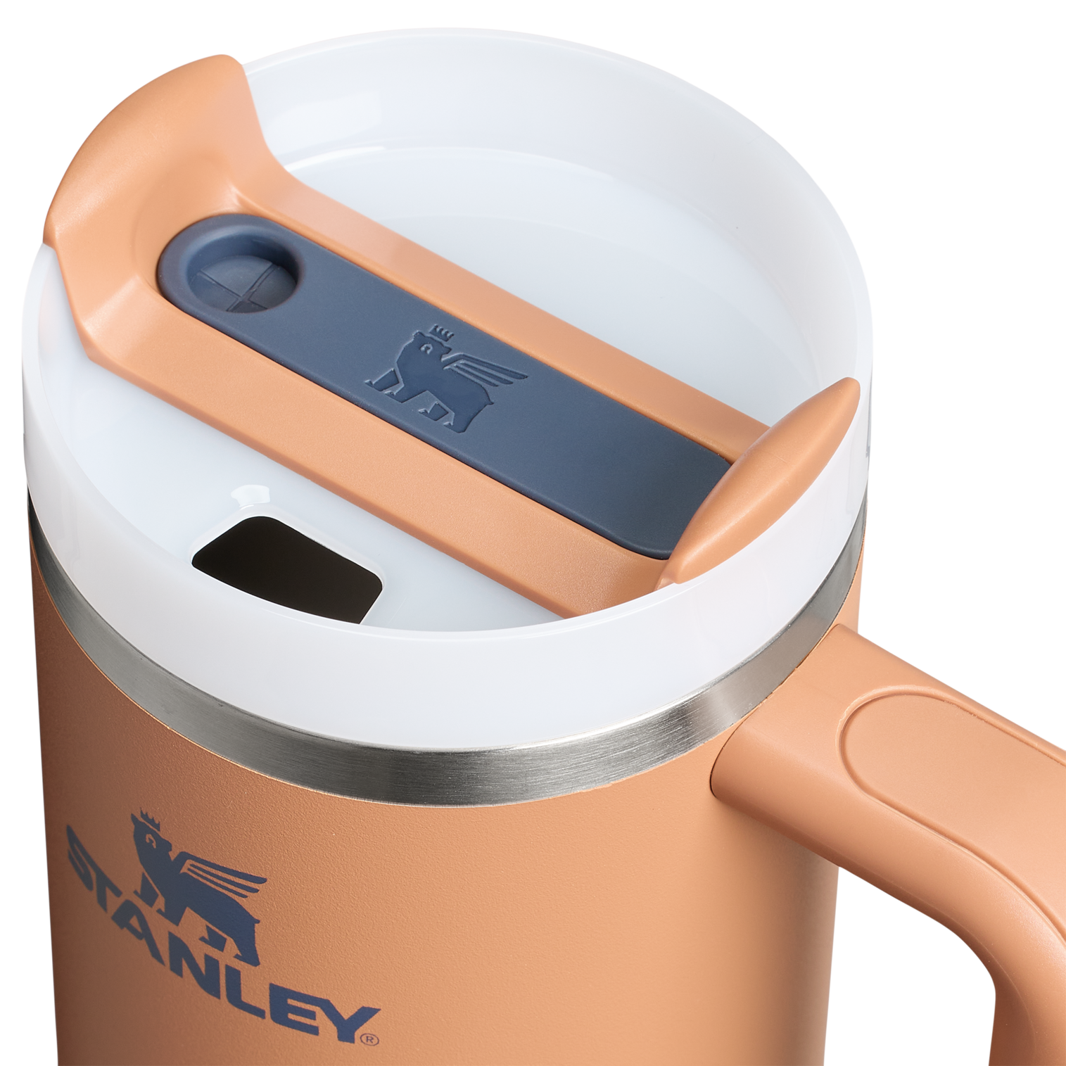 Splash-Resistant FlowState The Quencher H2.0 Flowstate Tumbler | Stanley Create D331C - Premium Stainless Steel Straw Cup for All-Day Hydration Detail