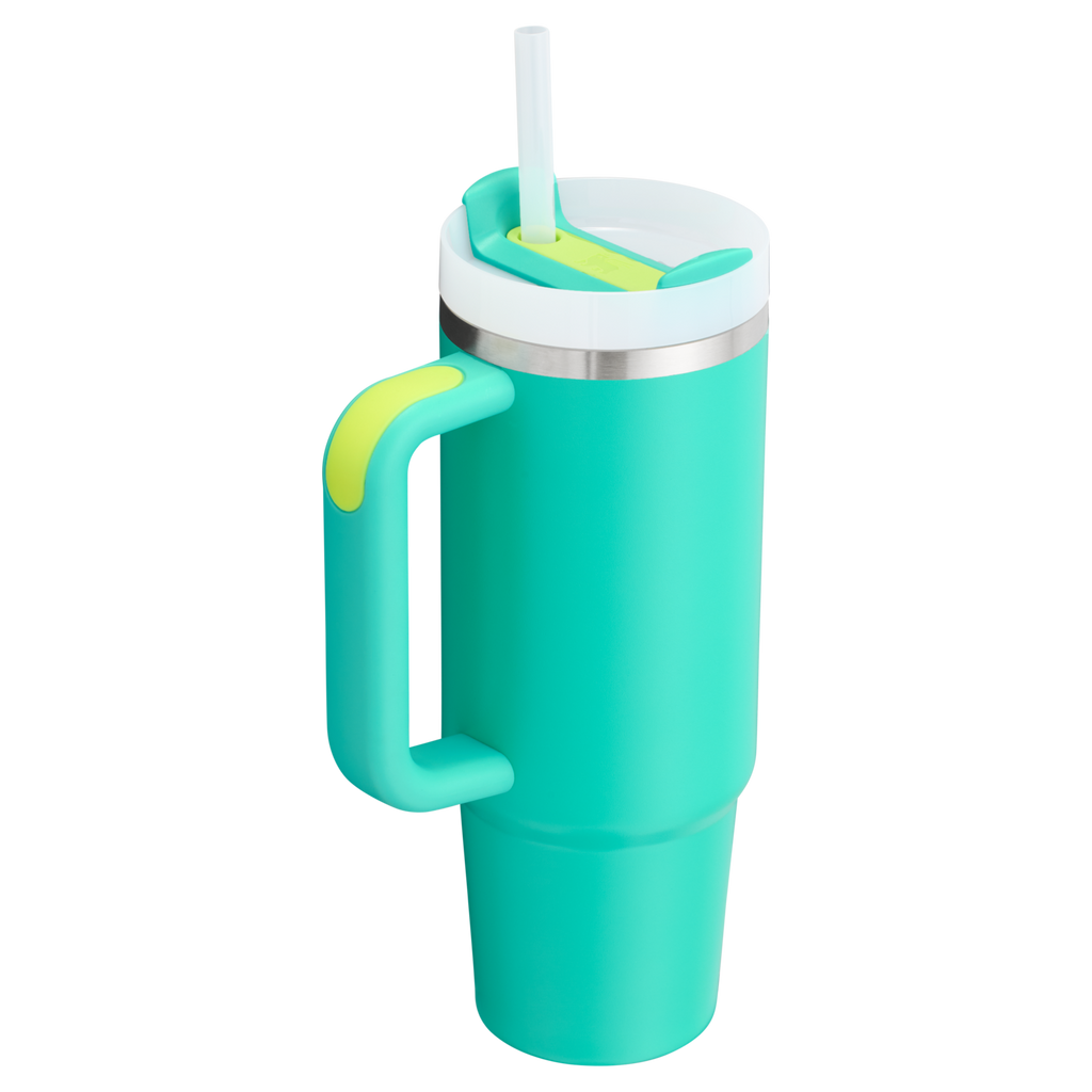 Splash-Resistant FlowState The Quencher H2.0 Flowstate Tumbler | Stanley Create D331C - Premium Stainless Steel Straw Cup for All-Day Hydration Detail
