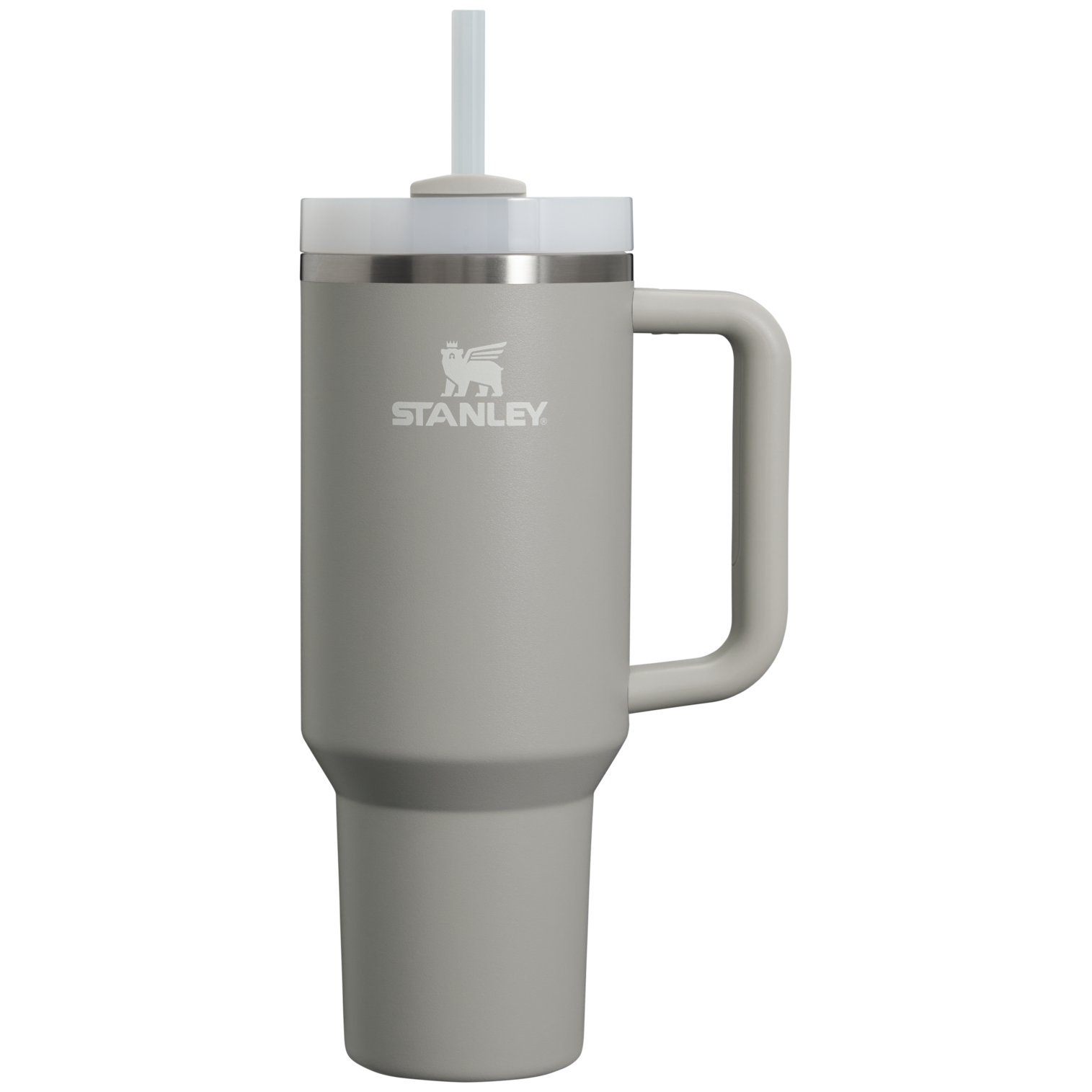Car-Cup Friendly The Quencher H2.0 Flowstate Tumbler D050X - Double-Wall Vacuum Insulated Travel Tumbler with Straw - Ash