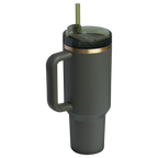 Car-Cup Friendly The Quencher H2.0 Flowstate Tumbler D050X - Double-Wall Vacuum Insulated Travel Tumbler with Straw Detail
