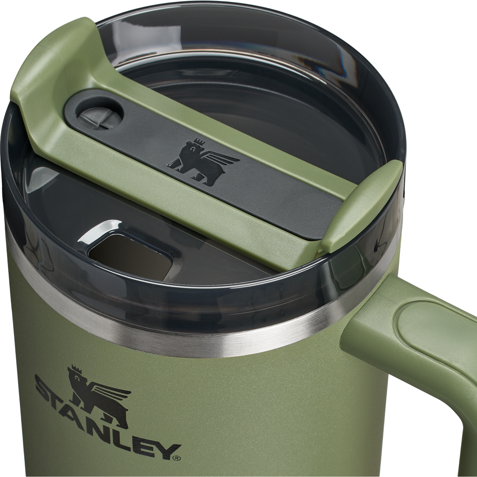 Large Capacity The Quencher H2.0 Flowstate Tumbler  | Stanley Create D332L - FlowState 3-Position Lid Insulated Travel Mug Detail