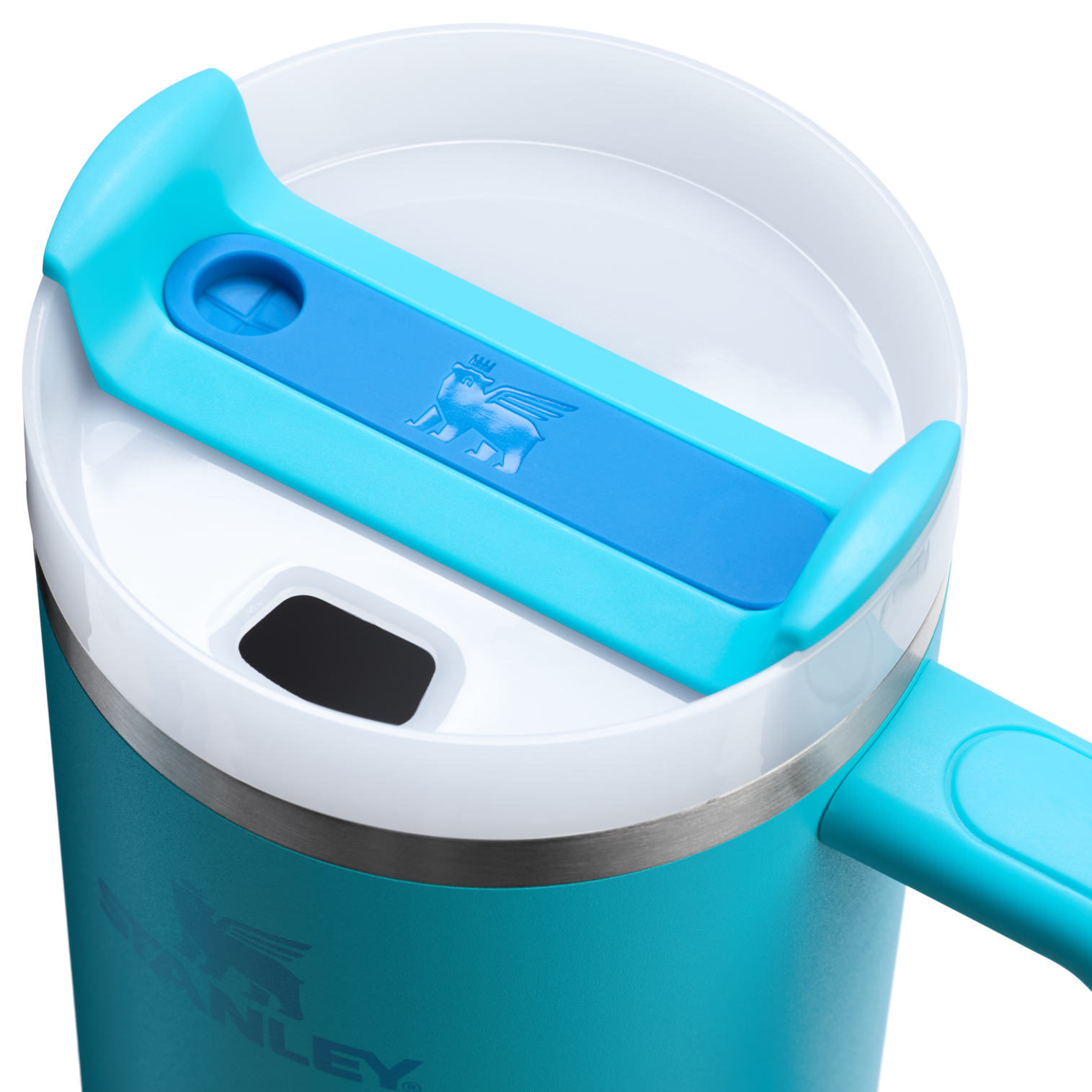 Large Capacity The Quencher H2.0 Flowstate Tumbler  | Stanley Create D332L - FlowState 3-Position Lid Insulated Travel Mug Detail