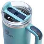 Splash-Resistant FlowState The Quencher H2.0 Flowstate Tumbler | Stanley Create D331C - Premium Stainless Steel Straw Cup for All-Day Hydration Detail