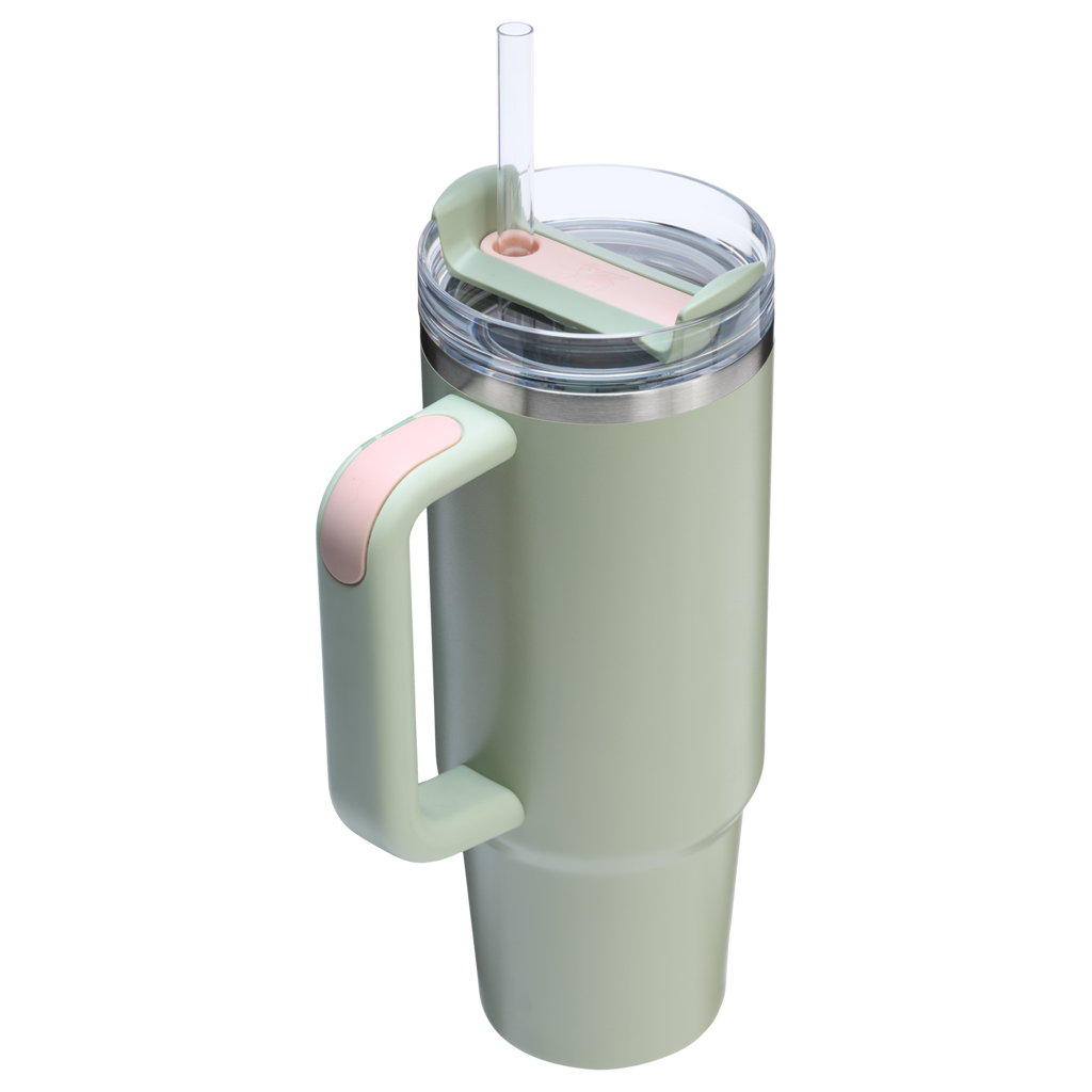Splash-Resistant FlowState The Quencher H2.0 Flowstate Tumbler | Stanley Create D331C - Premium Stainless Steel Straw Cup for All-Day Hydration Detail