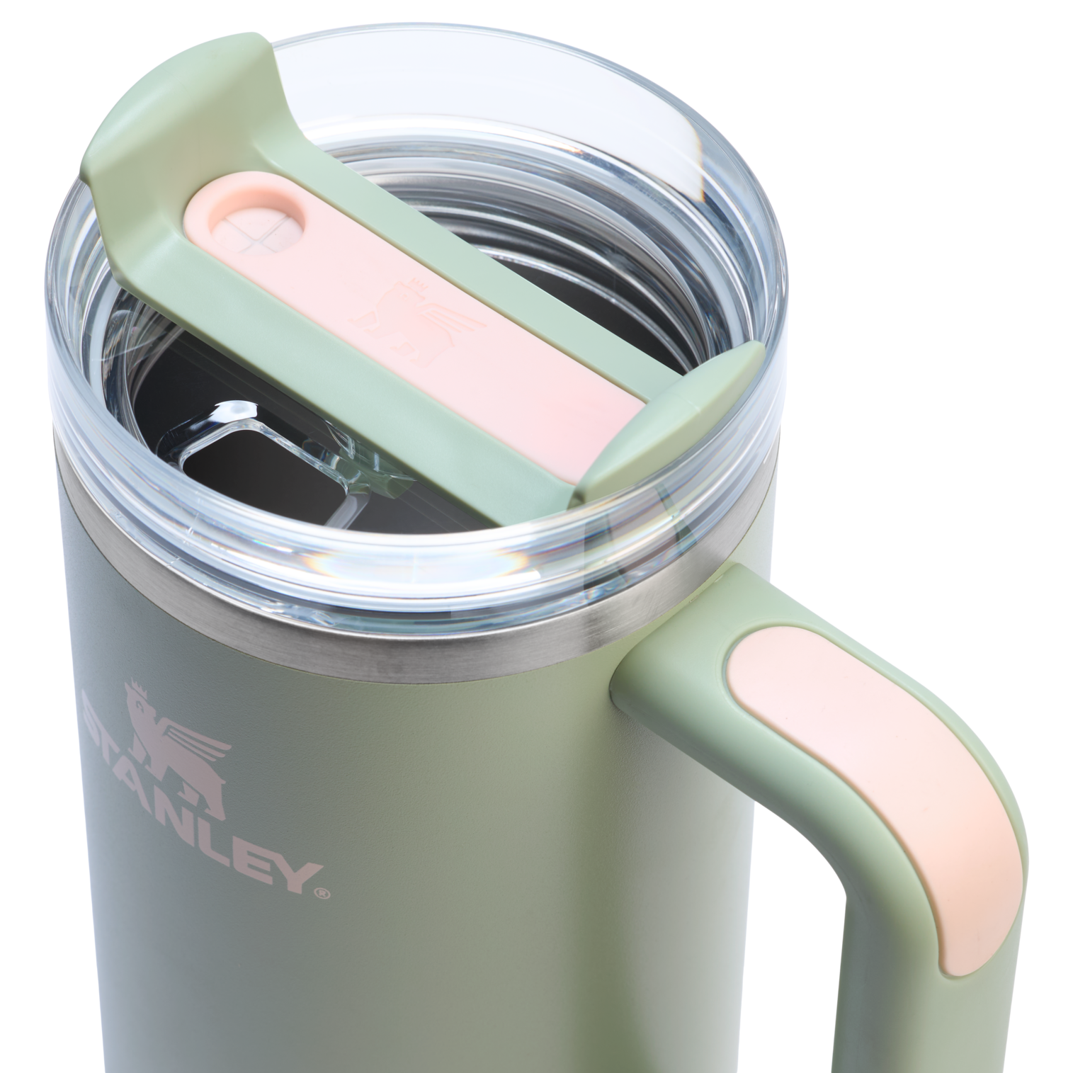 Splash-Resistant FlowState The Quencher H2.0 Flowstate Tumbler | Stanley Create D331C - Premium Stainless Steel Straw Cup for All-Day Hydration Detail