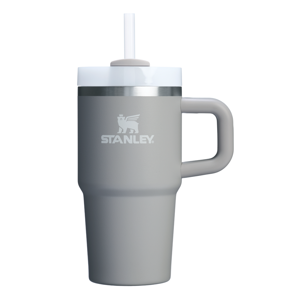 Large Capacity The Quencher H2.O Flowstate Tumbler with Handle | Stanley Create D309N - Double-Wall Vacuum Insulated Travel Tumbler with Straw Detail