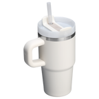 Large Capacity The Quencher H2.O Flowstate Tumbler with Handle | Stanley Create D309N - Double-Wall Vacuum Insulated Travel Tumbler with Straw Detail