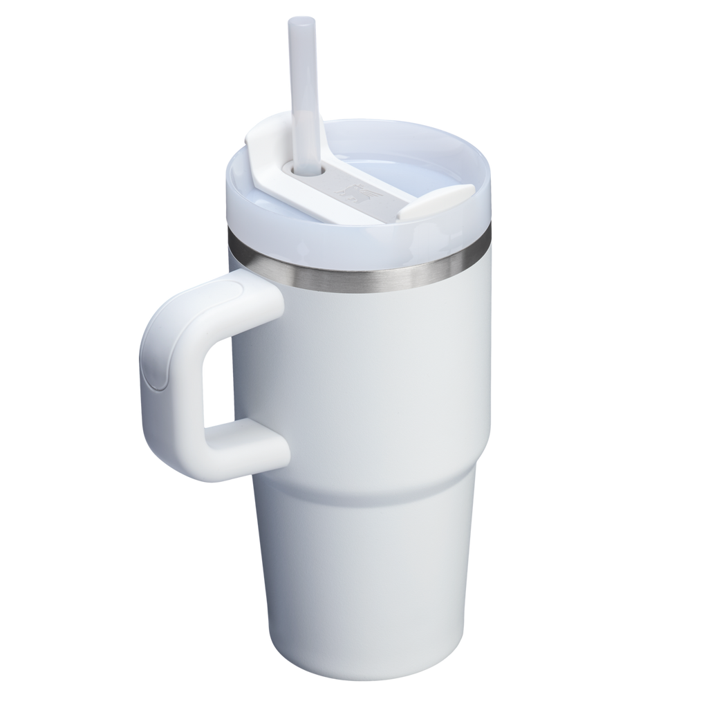 Large Capacity The Quencher H2.O Flowstate Tumbler with Handle | Stanley Create D309N - Double-Wall Vacuum Insulated Travel Tumbler with Straw Detail