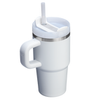 Large Capacity The Quencher H2.O Flowstate Tumbler with Handle | Stanley Create D309N - Double-Wall Vacuum Insulated Travel Tumbler with Straw Detail