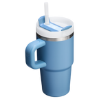 Large Capacity The Quencher H2.O Flowstate Tumbler with Handle | Stanley Create D309N - Double-Wall Vacuum Insulated Travel Tumbler with Straw Detail