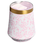 Flavor-Preserving Stanley 1913 x LoveShackFancy Holiday Reserve Wine Tumbler D367F - Elegant Stemless Vacuum Insulated Wine Tumbler Detail
