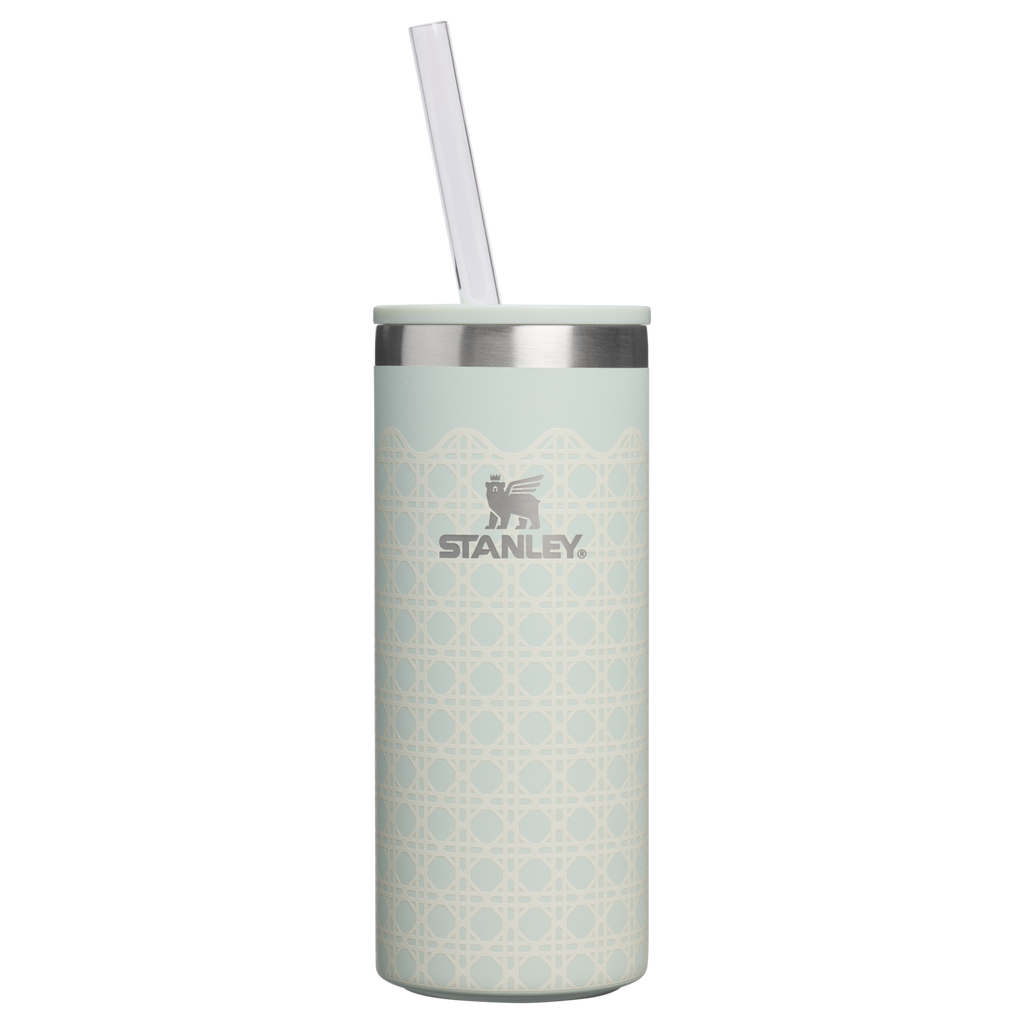 Leak-Proof Insulated The Everyday Slim Can Cooler Cup D350R - Heavy-Duty Ice-Retention Food & Beverage Carrier - Mist Rattan