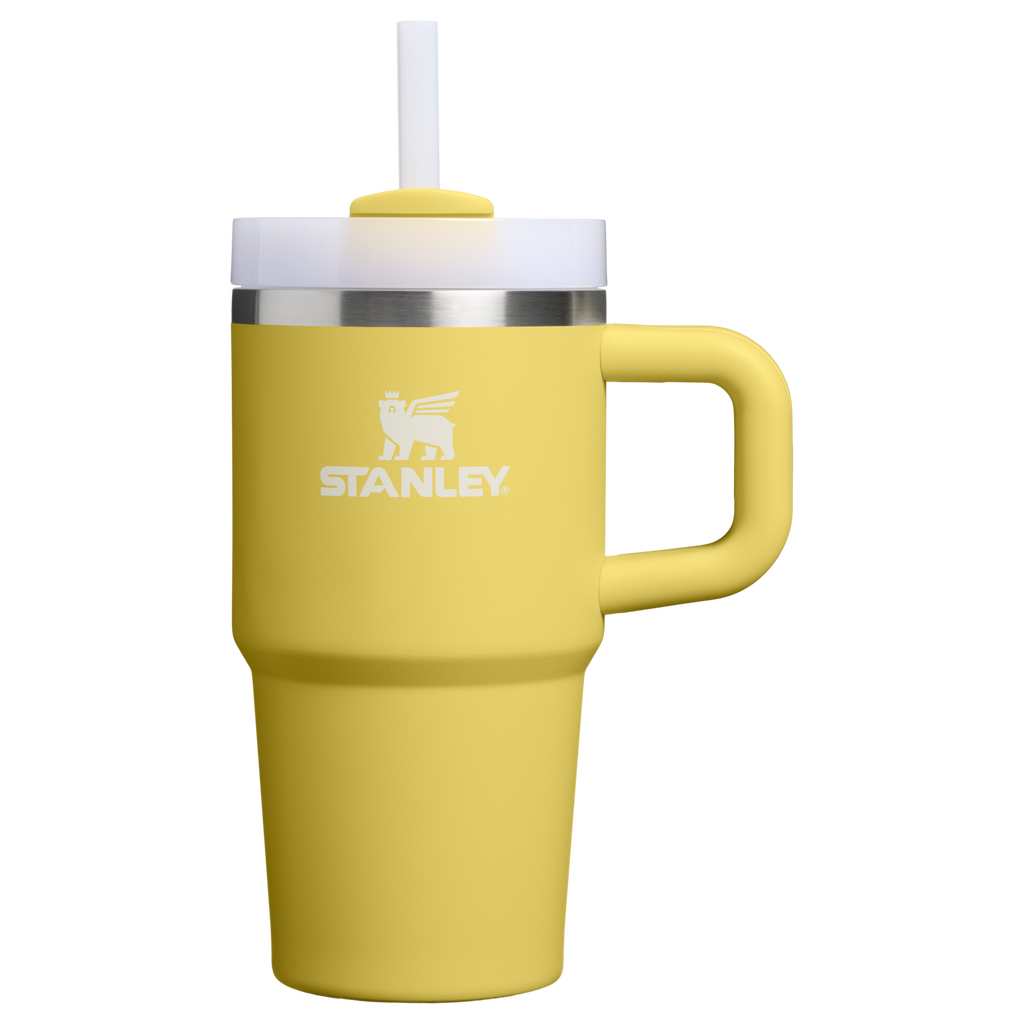 Car-Cup Friendly The Quencher H2.O Flowstate Tumbler D069R - Double-Wall Vacuum Insulated Travel Tumbler with Straw - Daffodil