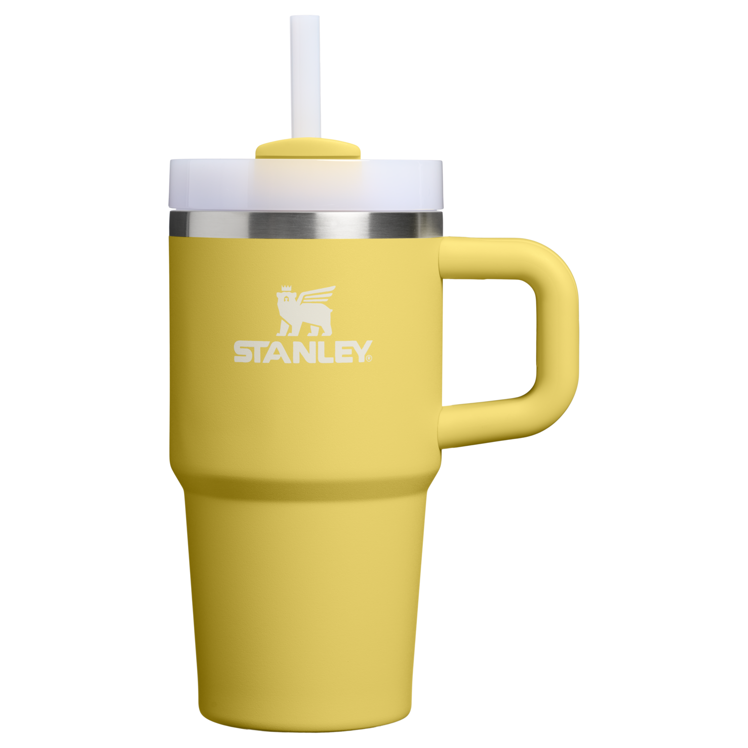 Car-Cup Friendly The Quencher H2.O Flowstate Tumbler D069R - Double-Wall Vacuum Insulated Travel Tumbler with Straw - Daffodil