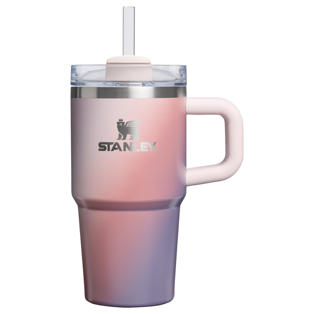 Car-Cup Friendly The Quencher H2.O Flowstate Tumbler D069R - Double-Wall Vacuum Insulated Travel Tumbler with Straw - Dawn Spiral