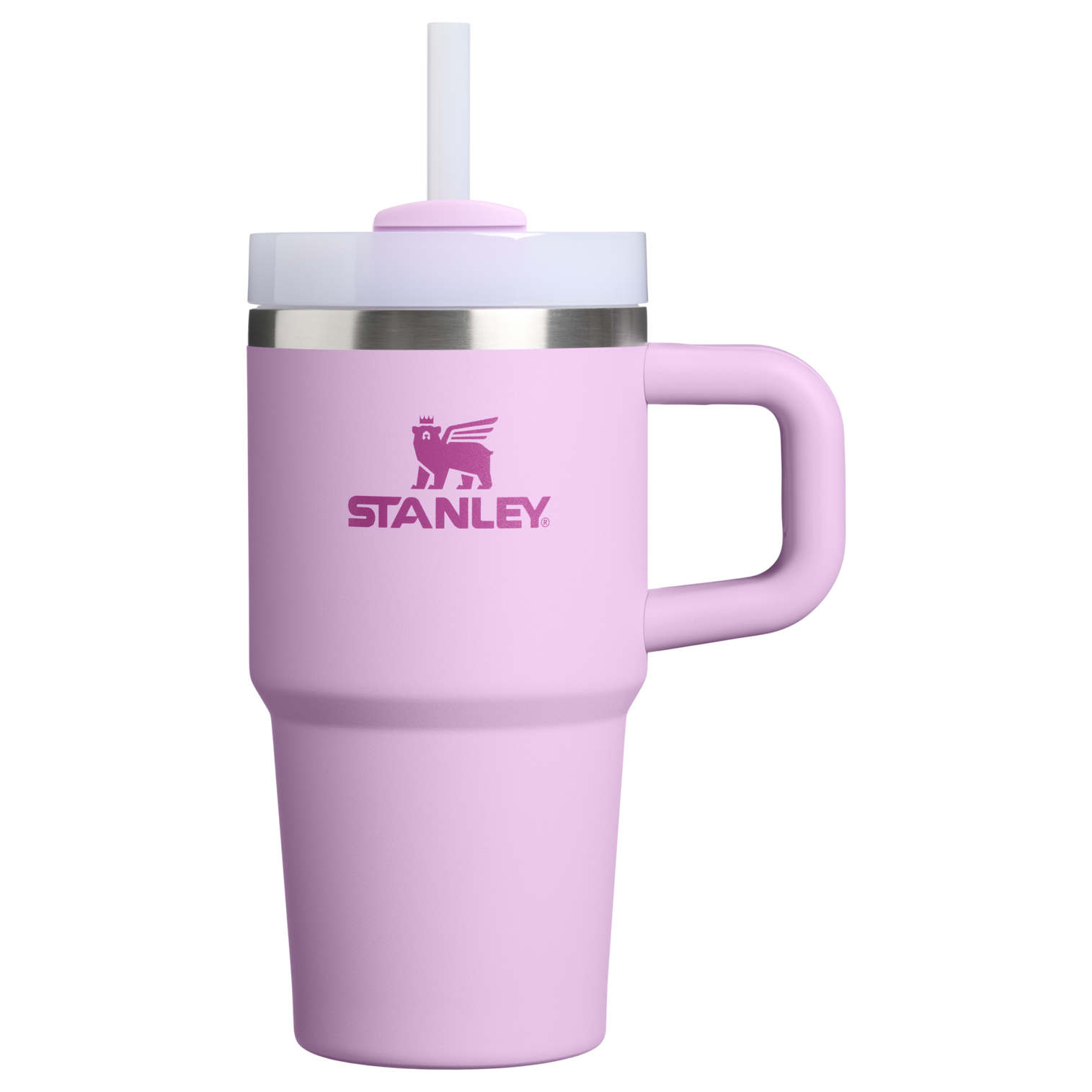 Car-Cup Friendly The Quencher H2.O Flowstate Tumbler D069R - Double-Wall Vacuum Insulated Travel Tumbler with Straw - Soft orchid