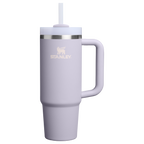 Splash-Resistant FlowState The Quencher H2.0 Flowstate Tumbler | Stanley Create D331C - Premium Stainless Steel Straw Cup for All-Day Hydration - Purple Dust