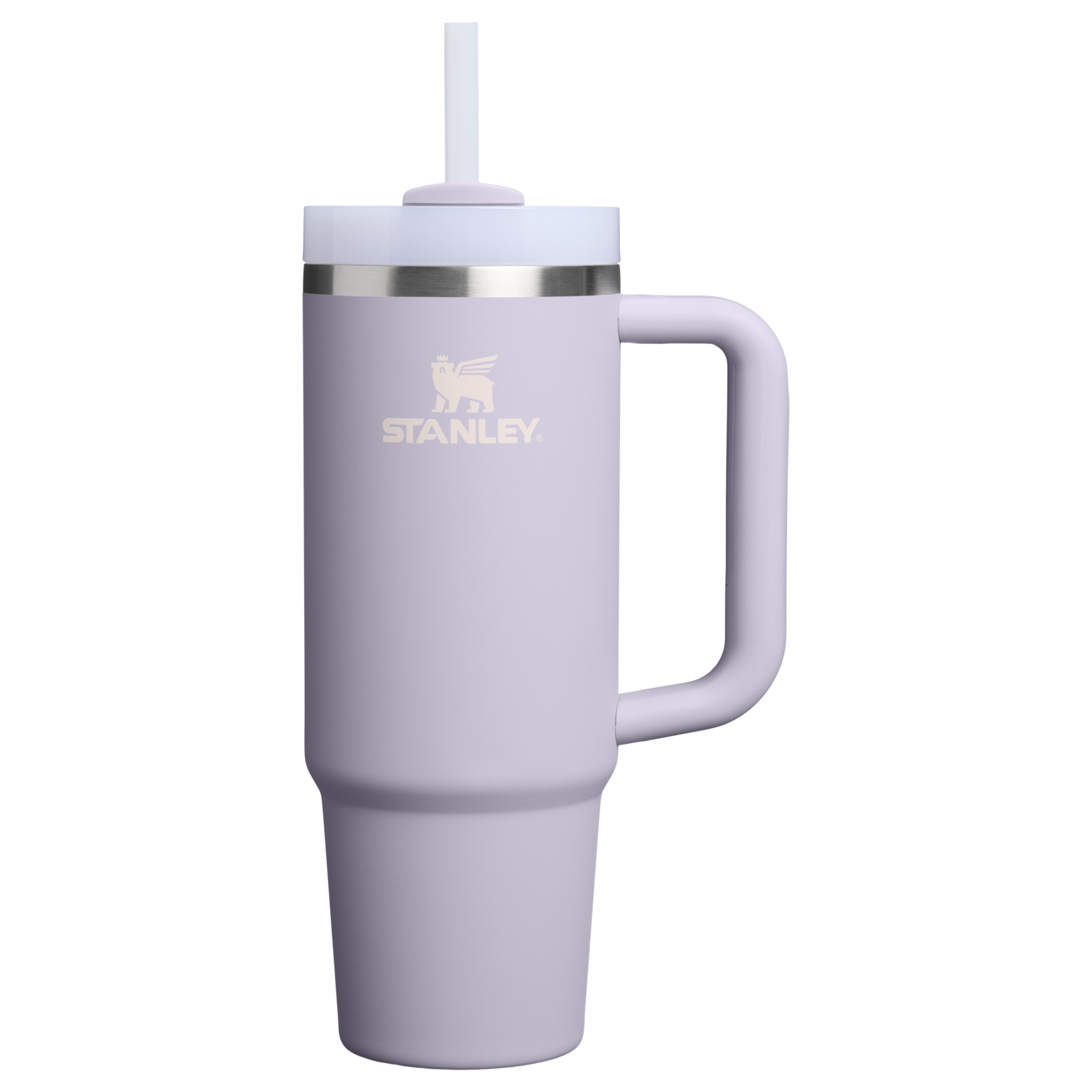 Splash-Resistant FlowState The Quencher H2.0 Flowstate Tumbler | Stanley Create D331C - Premium Stainless Steel Straw Cup for All-Day Hydration - Purple Dust