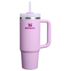Splash-Resistant FlowState The Quencher H2.0 Flowstate Tumbler | Stanley Create D331C - Premium Stainless Steel Straw Cup for All-Day Hydration - Soft Orchid