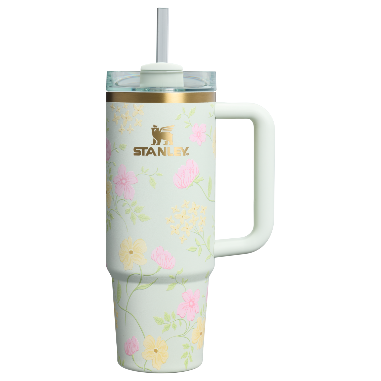 Splash-Resistant FlowState The Easter Quencher H2.0 Flowstate Tumbler D257F - Premium Stainless Steel Straw Cup for All-Day Hydration - Spring Blossoms