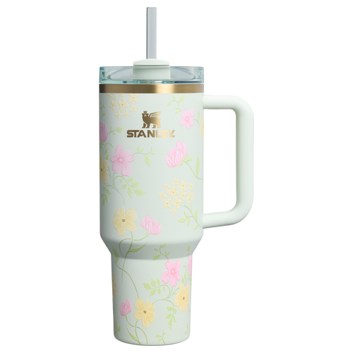 Double-Wall Vacuum The Easter Quencher H2.0 Flowstate Tumbler D256K - Premium Stainless Steel Straw Cup for All-Day Hydration - Spring Blossoms